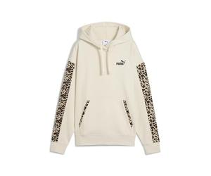 PUMA Sudadera con Capucha Essentials Animal Print Comfort Mujer M, Alpine Snow White