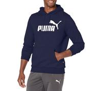 PUMA Sudadera con capucha Essentials Big Logo de forro polar para hombre Peacoat XX-Large US