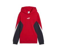 PUMA Sudadera con capucha Essentials Block juvenil, Accesoiros, Rojo, 15-16Y