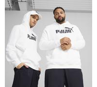PUMA Sudadera con capucha Essentials con logo n.º 1 para hombre, Ropa, Blanco, M