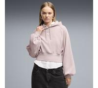 PUMA Sudadera con capucha Essentials Cropped Balloon Sleeve para mujer, Ropa, Rosa, XS