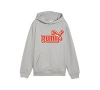 PUMA Sudadera con capucha Essentials Logo Lab de corte holgado juvenil, Accesoiros, Gris, 13-14Y