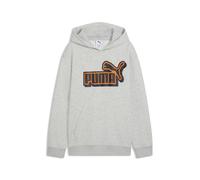 PUMA Sudadera con capucha Essentials Logo Lab de corte holgado juvenil, Accesoiros, Gris, 13-14Y
