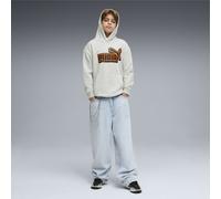 PUMA Sudadera con capucha Essentials Logo Lab de corte holgado juvenil, Accesoiros, Gris, 7-8Y 7-8Y