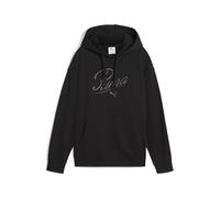 PUMA Sudadera con capucha Essentials Script para mujer, Ropa, Negro, L L