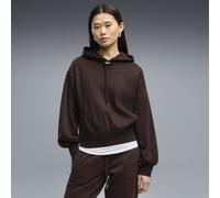 PUMA Sudadera con capucha holgada HER de felpa para mujer, Ropa, Marrón, M