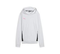 PUMA Sudadera con Capucha Individual Padel TRG W Sudor, Unisex Adulto, Negro-Rosa Veneno, S