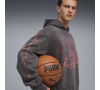 PUMA Sudadera con capucha LaMelo World Tour-nament para hombre, Accesoiros, Gris, S S