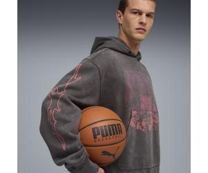 PUMA Sudadera con capucha LaMelo World Tour-nament para hombre, Accesoiros, Gris, S S