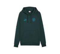 PUMA Sudadera con capucha Manchester City KING para hombre, Accesoiros, Verde, M