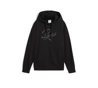 PUMA Sudadera con capucha para mujer Script Comfort negro | L