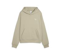 PUMA Sudadera con Capucha Wardrobe Essentials Boxy Fleece Hombre XS, Pebble Gray Beige