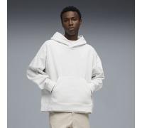 PUMA Sudadera con capucha Wardrobe Essentials Boxy Fleece para hombre, Ropa, Blanco, S