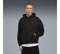 PUMA Sudadera con capucha Wardrobe Essentials Boxy Fleece para hombre, Ropa, Negro, XL