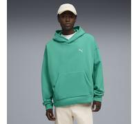 PUMA Sudadera con capucha Wardrobe Essentials Boxy Fleece para hombre, Ropa, Verde, XXL