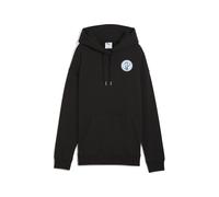 PUMA Sudadera con capucha Wardrobe Essentials Sports Legacy Graphic para mujer, Ropa, Negro, L