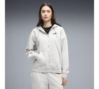 PUMA Sudadera con capucha y cremallera ESS Small No. 1 Logo Comfort para mujer, Ropa, Gris, M