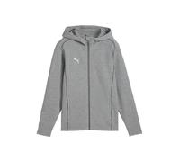 PUMA Sudadera con cremallera deportiva gris / blanco 164 gris / blanco