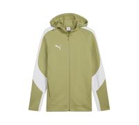 PUMA Sudadera con cremallera deportiva 'teamEVOSTRIPE' kiwi / blanco XXXL EUR