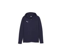 PUMA Sudadera con cremallera deportiva 'TeamFinal' navy / blanco L navy / blanco