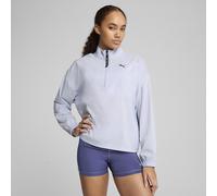 PUMA Sudadera con cremallera en el cuello STRONG. Color Azul Claro