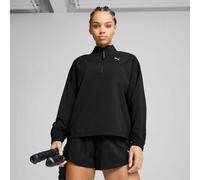 PUMA Sudadera con cremallera en el cuello STRONG. Color Negro