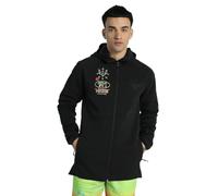 PUMA - Sudadera con cremallera negra para hombre Melo, Negro , XS