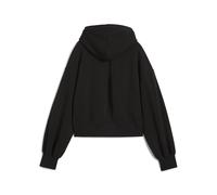 PUMA Sudadera crop con capucha WARDROBE ESS Relaxed para mujer, Ropa, Negro, M M
