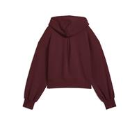 PUMA Sudadera crop con capucha WARDROBE ESS Relaxed para mujer, Ropa, Rojo, L L