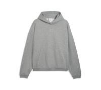 PUMA Sudadera de Baloncesto con Capucha Fundamentals de Felpa y Corte Holgado Hombre XS, Medium Gray Heather