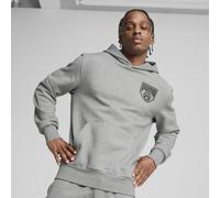 PUMA Sudadera de baloncesto con capucha Posterize para hombre, Ropa, Gris, XS
