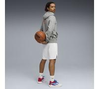 PUMA Sudadera de baloncesto con capucha Saski Baskonia Fanwear para hombre, Accesoiros, Gris, 4XL 4XL