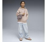 PUMA Sudadera de felpa con capucha Essentials de corte holgado juvenil, Accesoiros, Beige, 7-8Y 7-8Y