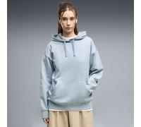 PUMA Sudadera de felpa con capucha Essentials de corte holgado para mujer, Ropa, Azul, XS