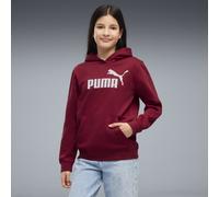 PUMA Sudadera de frisa con capucha ESS con logotipo n.º 1 juvenil, Ropa, Rojo, 13-14Y