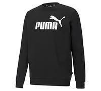 PUMA Sudadera Ess Big Logo Crew FL para hombre, Negro (Black), XXL