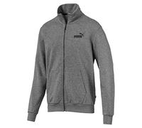 PUMA Sudadera con cremallera y pequeño logo esencial. Color gris