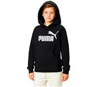 Puma - Sudadera Essentials Big Logo Niño, Unisex, Black, 128 cm