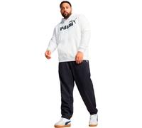 Puma ESS No. 1 Logo Hoodie FL, Sudaderas con Capucha Hombre, Puma White,