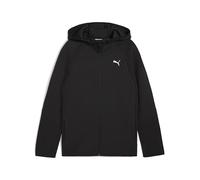PUMA Sudadera juvenil con capucha Evostripe Full-Zip, Ropa, Negro, 9-10Y 9-10Y