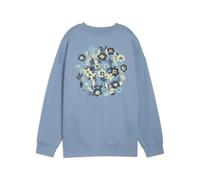PUMA Sudadera extragrande Essentials Nature 2.0 para mujer, Ropa, Azul, S S