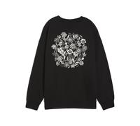 PUMA Sudadera extragrande Essentials Nature 2.0 para mujer, Ropa, Negro, M M