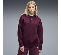 PUMA Sudadera holgada con capucha Essentials para mujer, Ropa, Rojo, S