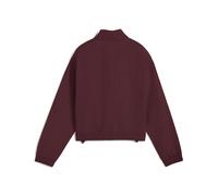 PUMA Sudadera holgada con media cremallera HER para mujer, Accesoiros, Rojo, S S