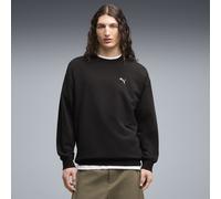 PUMA Sudadera holgada de cuello Rojoondo WARDROBE ESS para hombre, Ropa, Negro, XS