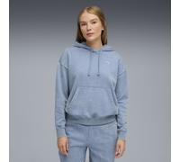 Puma Sudadera con Capucha ESS Elevated Holgada Efecto Lavado Unisex S Azul