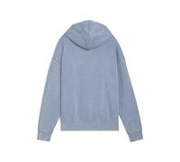 PUMA Sudadera holgada efecto lavado con capucha Essentials Elevated para mujer, Ropa, Azul, S S