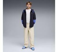 PUMA Sudadera juvenil con capucha Evostripe Full-Zip, Accesoiros, Azul, 11-12Y 11-12Y