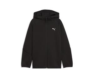 PUMA Sudadera juvenil con capucha Evostripe Full-Zip, Accesoiros, Negro, 9-10Y