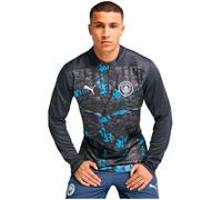 Puma - Sudadera Manchester City Pre-Match 2024-2025, Unisex, Strong Gray-Cool Light Gray, XL